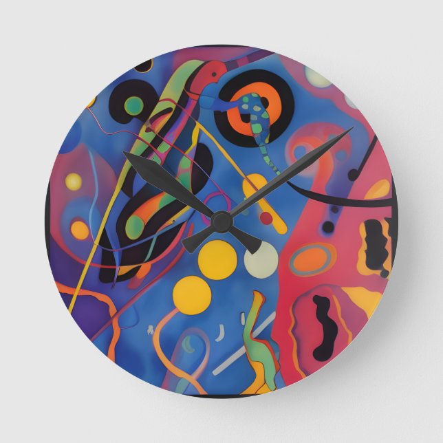 Reloj Redondo Mediano El Bug de Kandinsky (Anverso)