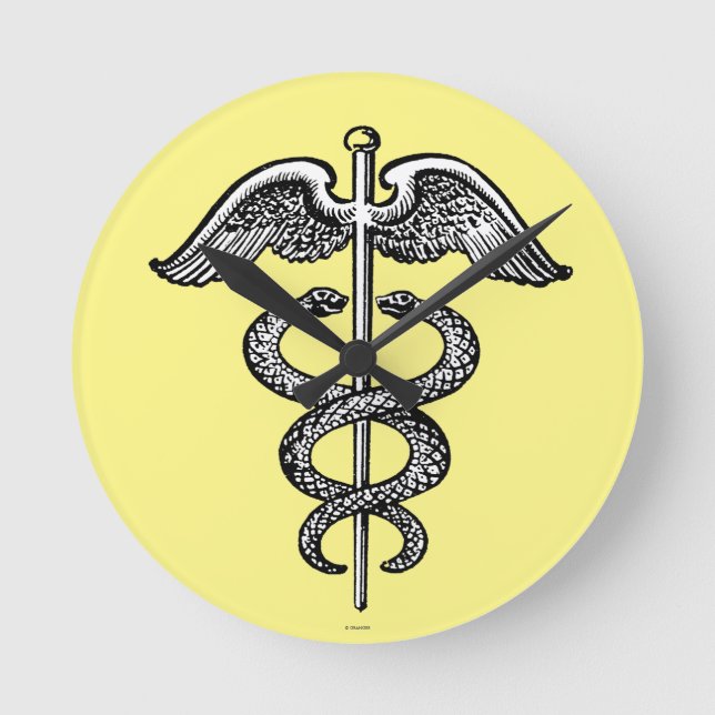 Reloj Redondo Mediano El Caduceo (Anverso)