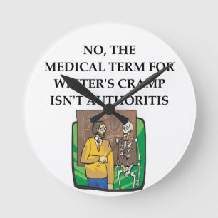 Reloj Redondo Mediano el calambre del escritor