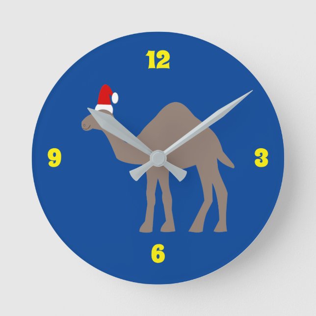 Reloj Redondo Mediano El camello de los Navidades (Anverso)