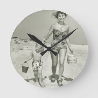 El caminar de la madre y del hijo
