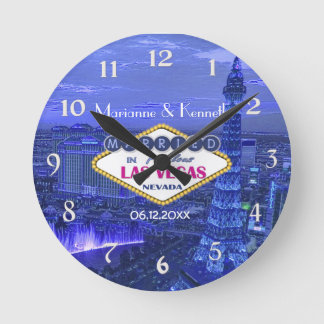Reloj Redondo Mediano El casarse de Las Vegas