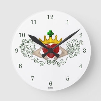 Reloj Redondo Mediano El cladagh (color completo)
