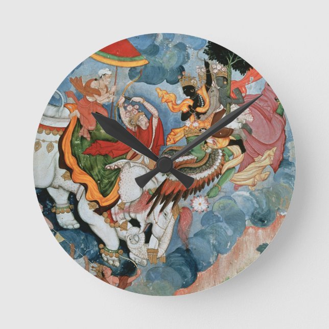 Reloj Redondo Mediano El combate de Krishna con INDRA, c.1590 (Anverso)
