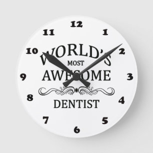 Reloj Redondo Mediano El dentista más impresionante del mundo