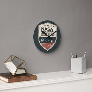 Reloj Redondo Mediano El departamento de cohetes de la NASA probado por