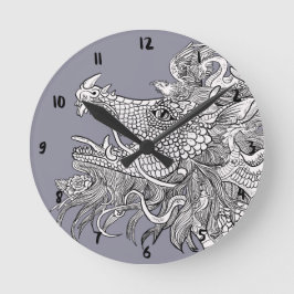 Reloj Redondo Mediano El encantamiento del dragón