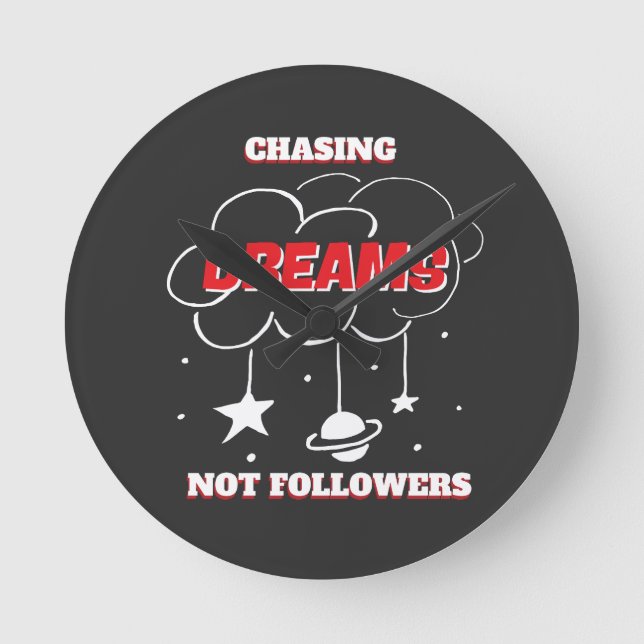 RELOJ REDONDO MEDIANO EL ENGAÑO DE SUEÑOS NO FLUYE LO MEJOR (Anverso)