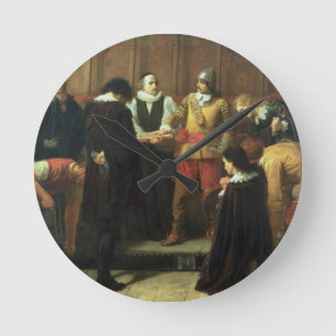Reloj Redondo Mediano El entierro de Charles I (1600-49) en San Jorge