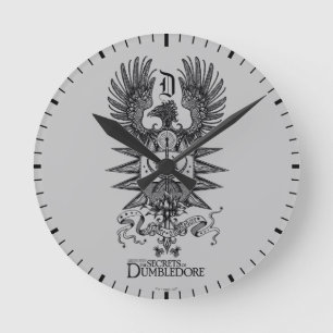 Reloj Redondo Mediano El Escudo de Dumbledore