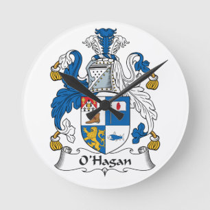 Reloj Redondo Mediano El escudo familiar de O'Hagan