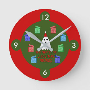 Reloj Redondo Mediano El fantasma de la Navidad nos ofrece divertidos