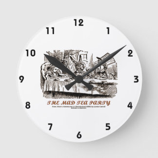 Reloj Redondo Mediano El Fiesta del té malo (Alice Mad Hatter Lewis Carr