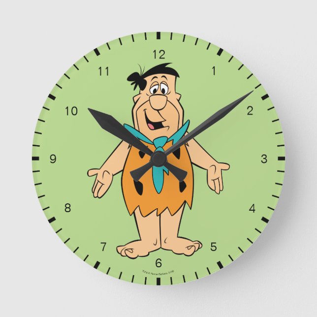 Reloj Redondo Mediano El Flintstone de los Flintstones el | Fred (Anverso)