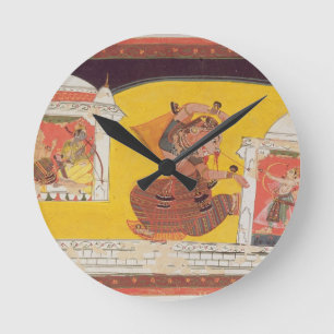 Reloj Redondo Mediano El folio 27 Laksmama corta la nariz de Surpanakha,