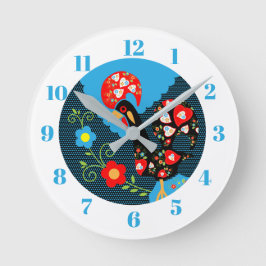 Reloj Redondo Mediano El gallo de Portugal
