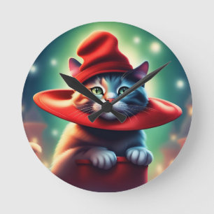 Reloj Redondo Mediano el gato del asistente