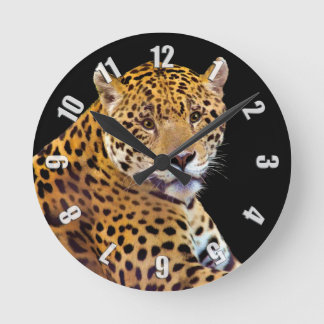 Reloj Redondo Mediano El gran amante del gato de Jaguar visto #Gift