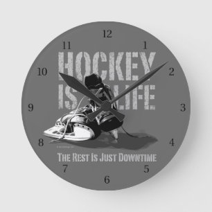 Reloj Redondo Mediano El hockey es vida