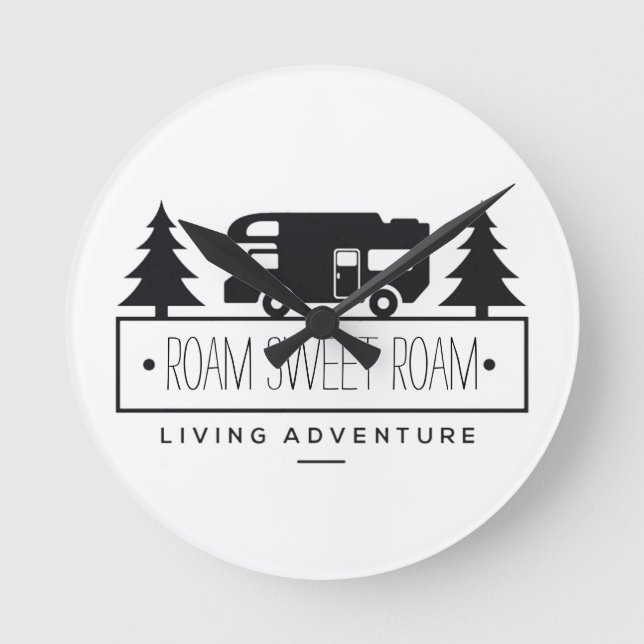 Reloj Redondo Mediano El hogar divertido RVer jubilado el | Rving del (Anverso)