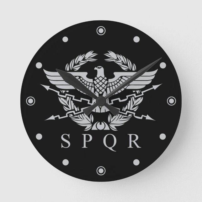 Reloj Redondo Mediano El Imperio Romano - SPQR (Anverso)