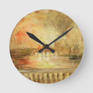 Reloj Redondo Mediano El incendio de las cámaras del Parlamento, antes