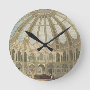 Reloj Redondo Mediano El interior de los establos, de las 'vistas del Ro