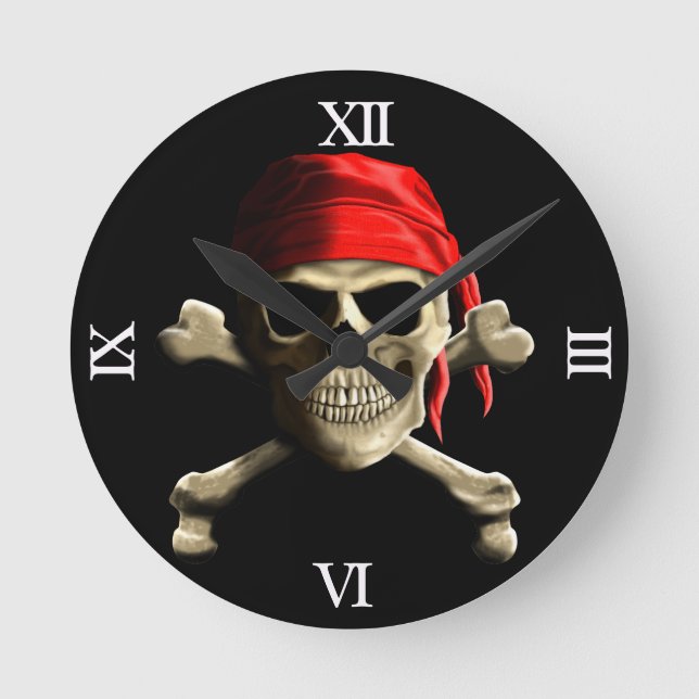 Reloj Redondo Mediano El Jolly Roger (Anverso)