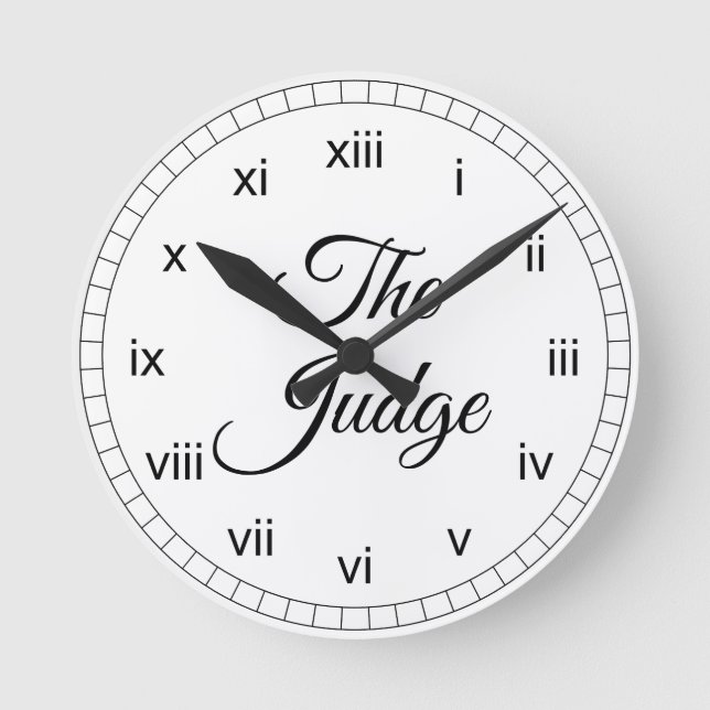 Reloj Redondo Mediano El juez (Anverso)