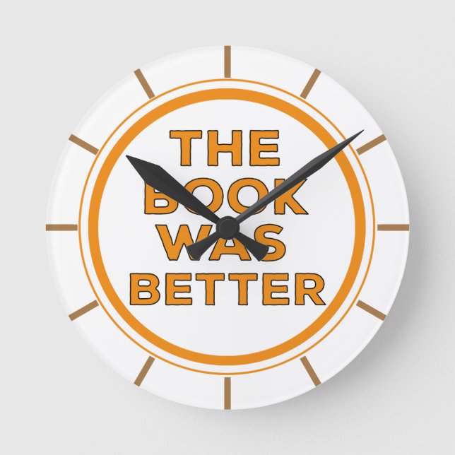 Reloj Redondo Mediano El libro fue mejor (Anverso)