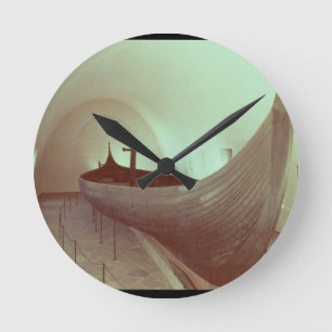 Reloj Redondo Mediano El longship de Gokstad (madera)