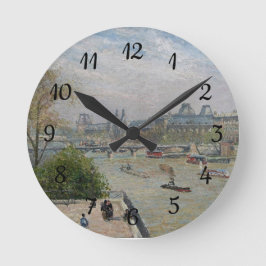 Reloj Redondo Mediano El Louvre, la primavera de Camille Pissarro