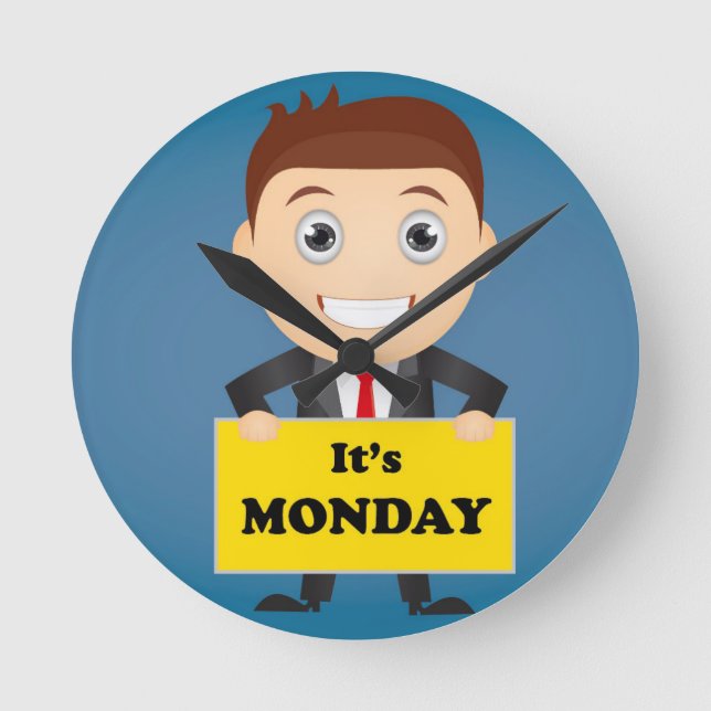 Reloj Redondo Mediano El lunes (Anverso)