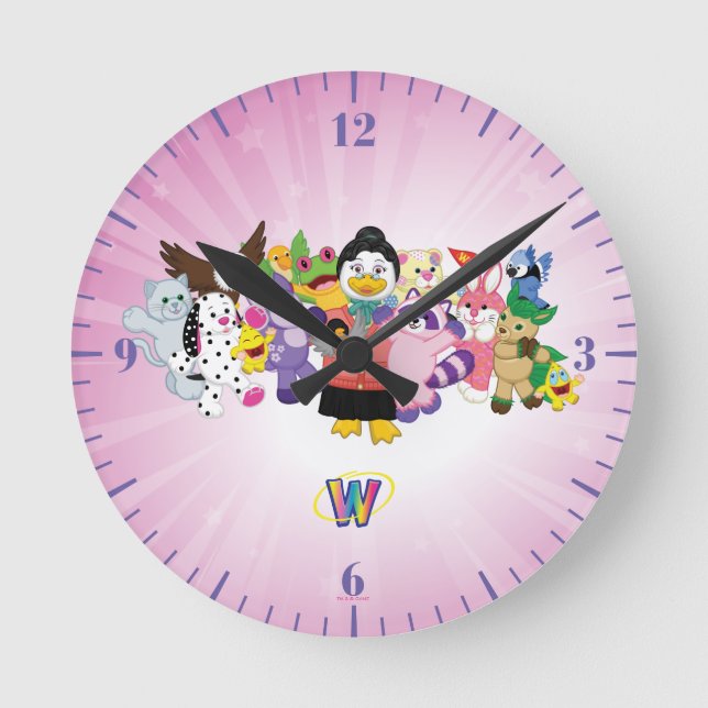 Reloj Redondo Mediano El mágico mundo del Webkinz (Anverso)