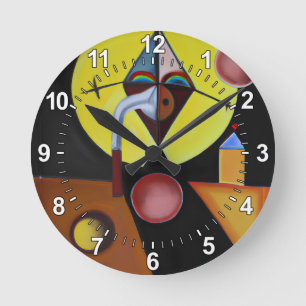 Reloj Redondo Mediano El Médico de la peste - Pintura de petróleo