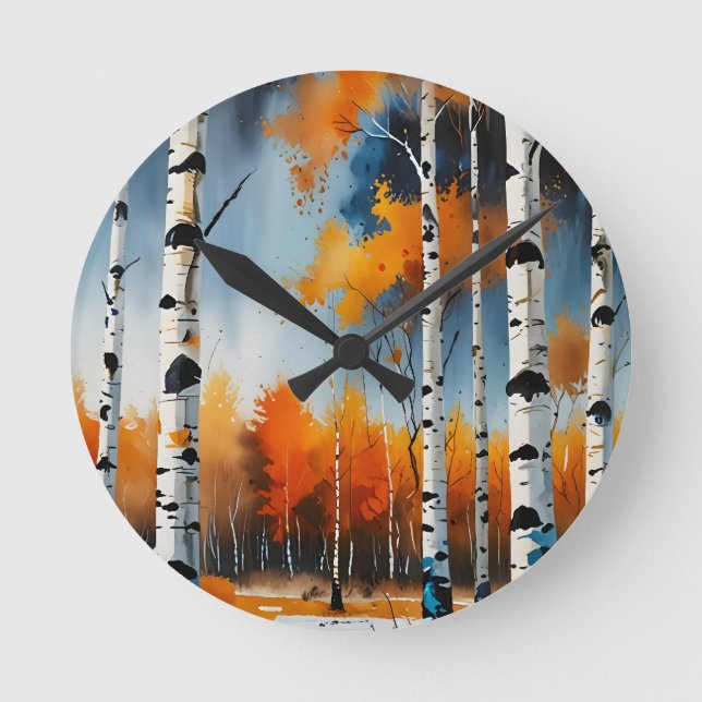 Reloj Redondo Mediano El mejor otoño (Anverso)