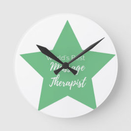 Reloj Redondo Mediano El mejor terapeuta de masajes del mundo