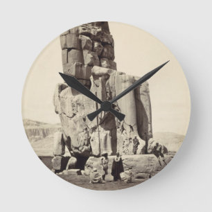 Reloj Redondo Mediano El "Memnon vocal", estatua colosal de Amenhotep I