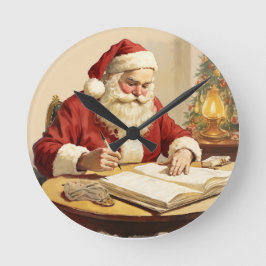 Reloj Redondo Mediano El momento tranquilo de Santa Claus