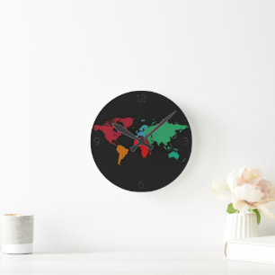 Reloj Redondo Mediano El mundo