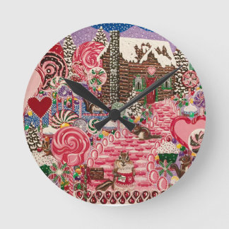 Reloj Redondo Mediano El mundo de Peppermint de la Sra. Elizabeth