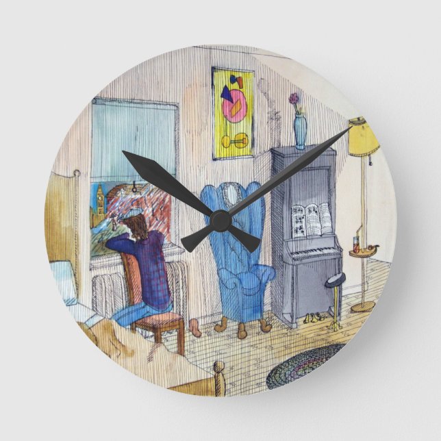 Reloj Redondo Mediano El músico (Anverso)