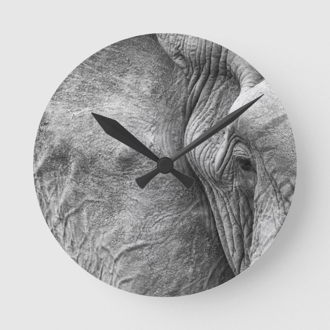 Reloj Redondo Mediano El ojo de un elefante (Anverso)