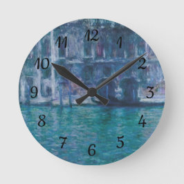 Reloj Redondo Mediano El palacio da Mula Claude Monet  