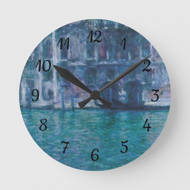 Reloj Redondo Mediano El palacio da Mula Claude Monet   (Anverso)