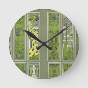 Reloj Redondo Mediano El panel diseña, la placa III de la PU del