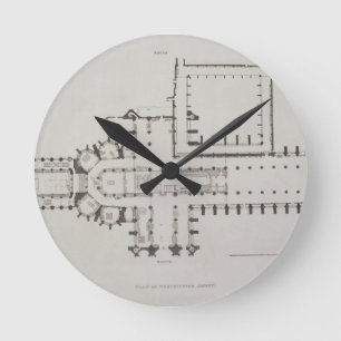 Reloj Redondo Mediano El plan de la abadía de Westminster, platea 1 de