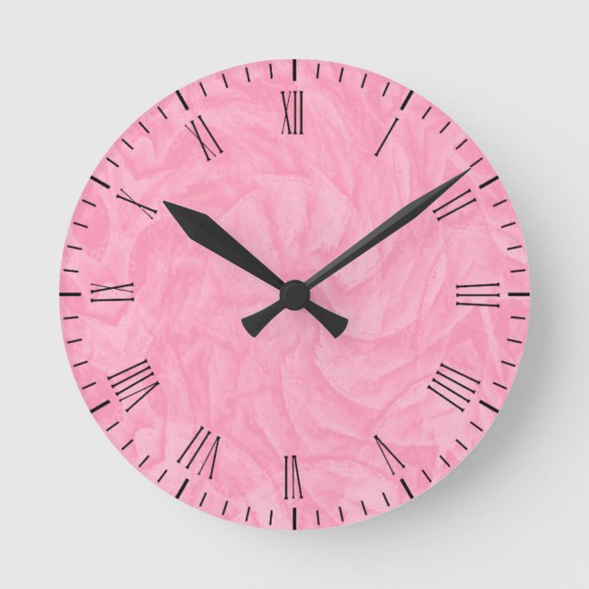 Reloj Redondo Mediano El poder del rosa (Anverso)