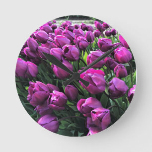Reloj Redondo Mediano El príncipe morado Tulips
