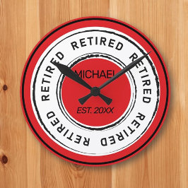 Reloj Redondo Mediano El regalo de jubilación del jubilado